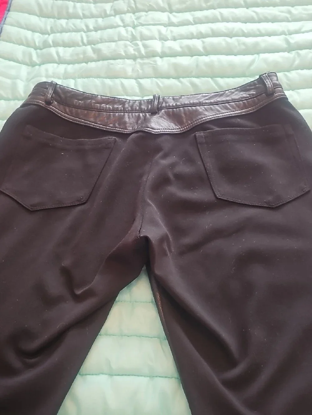 Cache Women’s Black Genuine Leather Front Pants - 100% Polester Lining.